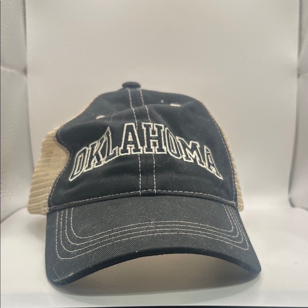 Oklahoma Black and Tan Trucker Hat